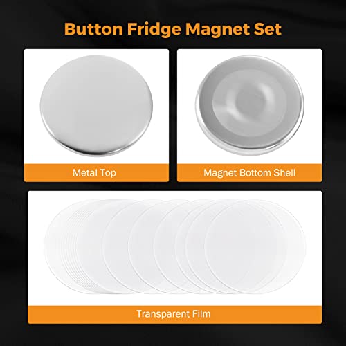 58mm Metal Button Parts for Button Maker Machine (100 Sets)