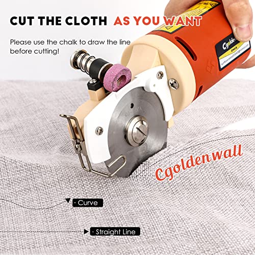 High-Quality Electric Rotary Fabric Cutter for Multiple Layers - 110V Replaces Blades
