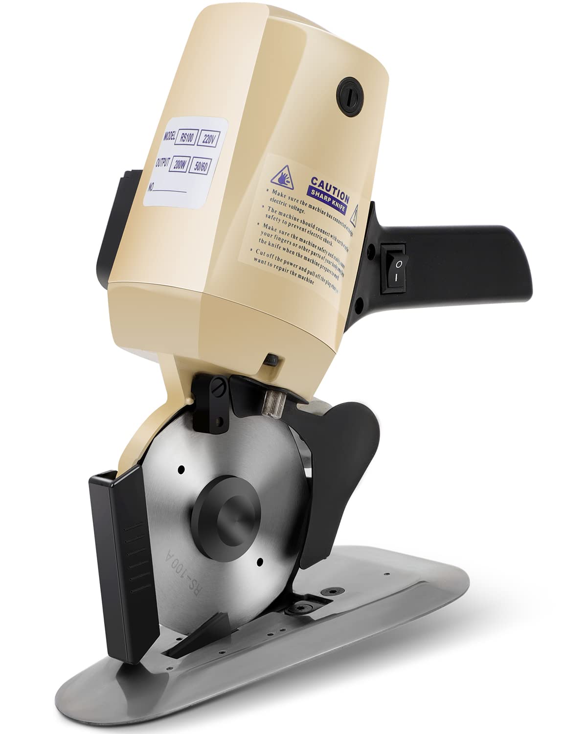 110V Automatic Sharpening Fabric Cutter - 4 Inch Handheld for Multi-Layer Materials