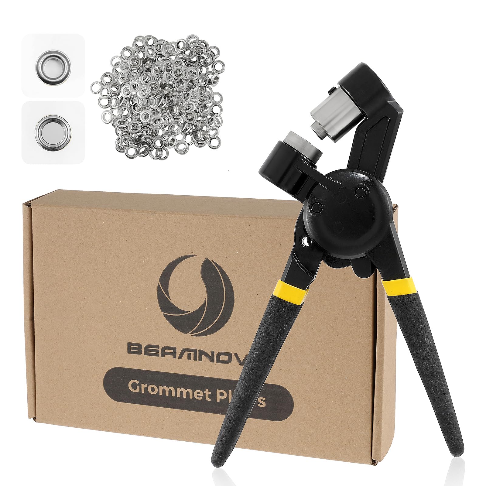 BEAMNOVA 1/2 Inch Grommet Kit with 500 Supplies & Handheld Setter